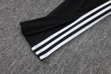 26-27 JUV Black Half Pull Tracksuit #B26064(半拉链)