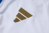 26-27 JUV White Half Pull Tracksuit #B26080(半拉链)