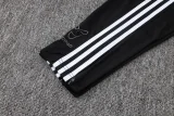 26-27 JUV Black Half Pull Tracksuit #B26064(半拉链)