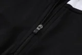 26-27 JUV Black Half Pull Tracksuit #B26064(半拉链)
