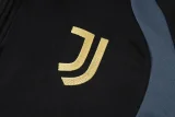 26-27 JUV Black Half Pull Tracksuit (半拉链)