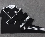 26-27 JUV Black Half Pull Tracksuit #B26064(半拉链)