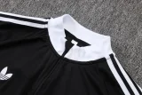 26-27 JUV Black Half Pull Tracksuit #B26064(半拉链)