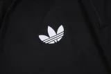 26-27 JUV Black Half Pull Tracksuit #B26064(半拉链)