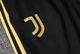 26-27 JUV Black Half Pull Tracksuit (半拉链)