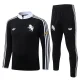26-27 JUV Black Half Pull Tracksuit #B26064(半拉链)