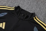 26-27 JUV Black Half Pull Tracksuit (半拉链)