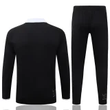 26-27 JUV Black Half Pull Tracksuit #B26064(半拉链)