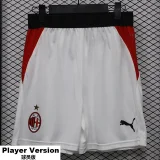 26-27 ACM Home White Player Version Shorts Pants(球员短裤)
