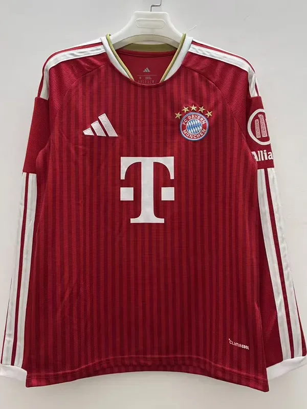 26-27 Bayern Home Long Sleeve Soccer Jersey (长袖)