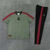 26-27 Bayern Army green Short shirts and Long trousers Suit (圆领)