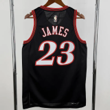 25-26 76ERS JAMES #23 Black Retro Top Quality Hot Pressing NBA Jersey (V领)
