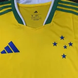26-27 Cruzeiro Yellow Special Edition Fans Soccer Jersey