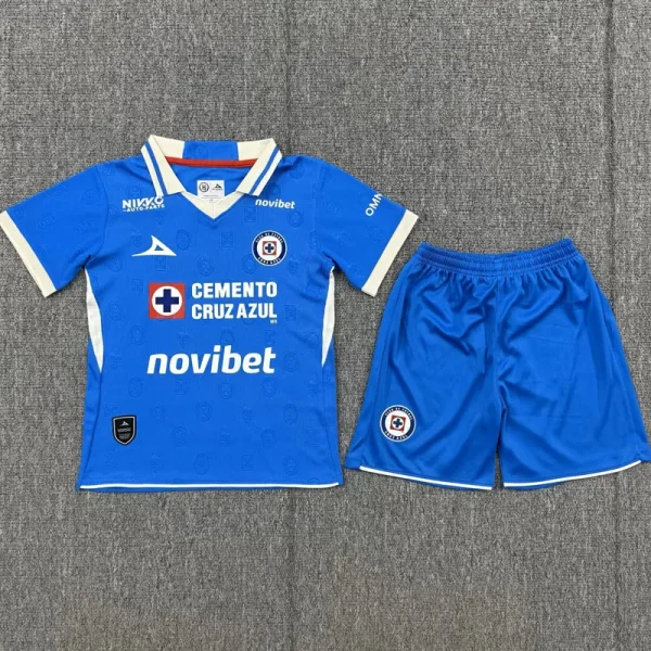 26-27 Cruz Azul Home Kids Soccer Jersey