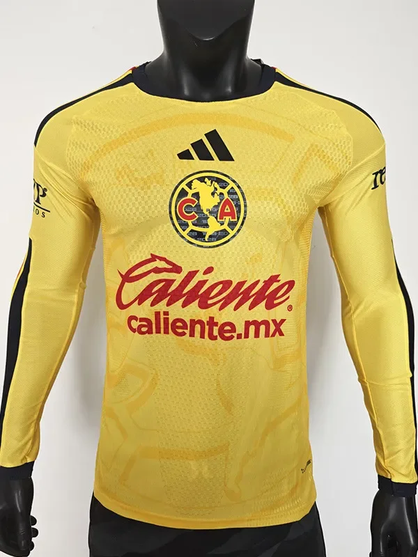 26-27 Club America Home Long Sleeve Player Version Soccer Jersey (长袖球员)