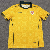 26-27 Wales Yellow Fans Soccer Jersey (Su-du)