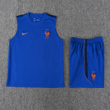 26-27 France Fancy blue Tank top and shorts suit