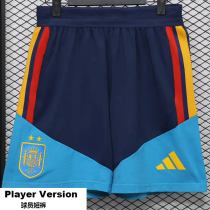 26-27 Spain Royal blue Player Version Shorts Pants(球员短裤)