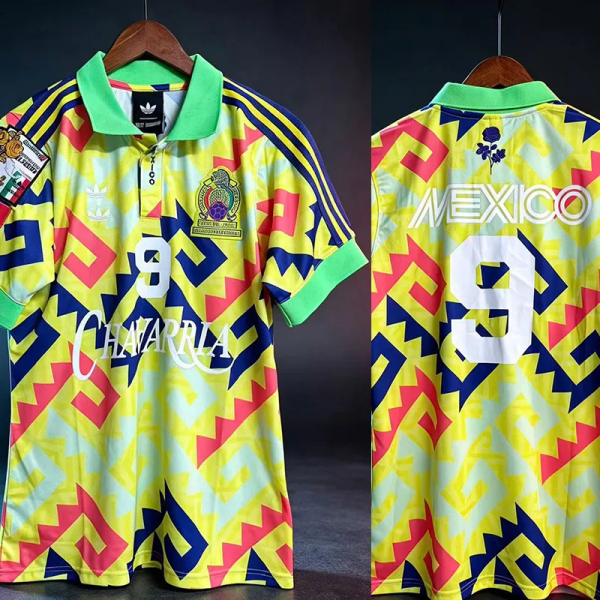 26-27 Mexico #9 Joint Edition Yellow Training shirts