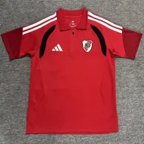 26-27 River Plate Red Polo Short Sleeve (半拉链)