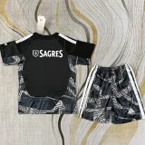 26-27 Benfica Black Goalkeeper Kids Soccer Jersey