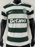 26-27 Sporting Lisbon Home Player Version Soccer Jersey