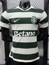 26-27 Sporting Lisbon Home Player Version Soccer Jersey