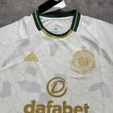 26-27 Celtic White 60th Anniversary Fans Soccer Jersey