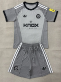 26-27 Newcastle Grey Goalkeeper Kids Soccer Jersey