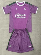 26-27 Club America Purple Goalkeeper Kids Soccer Jersey