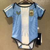 26-27 World Cup Argentina Messi Farewell Match Baby Infant Crawl Suit