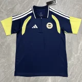 26-27 Fenerbahce Royal blue Polo Short Sleeve (半拉链)