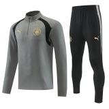 26-27 Man City Grey Half Pull Tracksuit (半拉链)