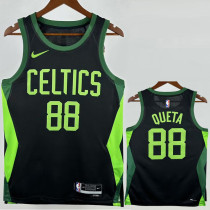 24-25 CELTICS QUETA #88 Black City Edition Top Quality Hot Pressing NBA Jersey