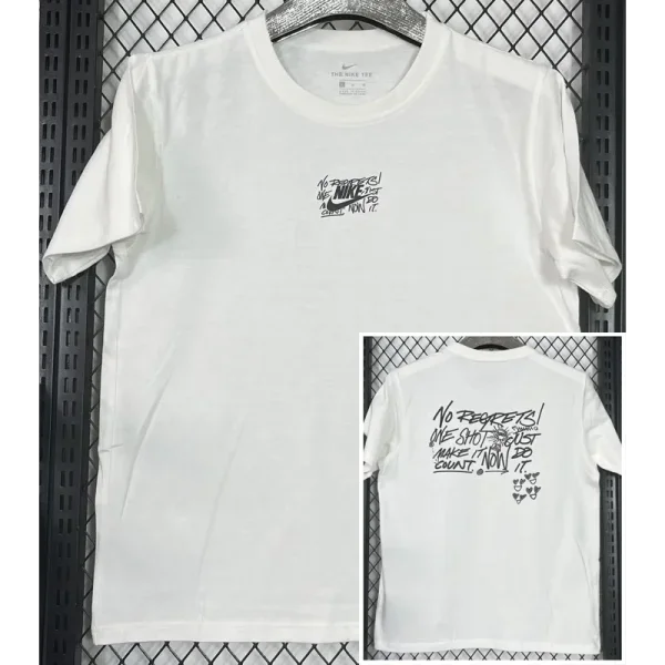 T258 NK White High Quality Casual T-Shirt