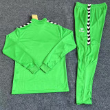 23-24 Real Betis Green Half Pull Tracksuit (Pants Have Pocket)(半拉链)