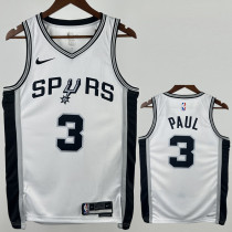22-23 SA Spurs PAUL#3 White Top Quality Hot Pressing NBA Jersey