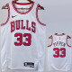 22-23 BULLS PIPPEN #33 White Top Quality Hot Pressing NBA Jersey