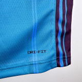 23-24 HORNETS BALL #1 Blue Top Quality Hot Pressing NBA Jersey (Retro Logo)