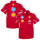 2025 F1 Ferrari Polo Racing Suit (有领)