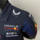 2023 F1 Red Bull Royal Blue Polo Racing Suit(有领)