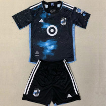 24-25 Minnesota United FC Home Kids Soccer Jersey (带章)