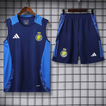 24-25 AL-Nassr Royal Blue Tank top and shorts suit