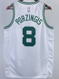 22-23 CELTICS PORZINGIS #8 White Top Quality Hot Pressing NBA Jersey