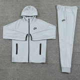 2024 NK Grey Hoodie Jacket Tracksuit #NM07