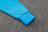 24-25 CHE Lake blue Hoodie Half Pull Tracksuit #F606半拉连帽