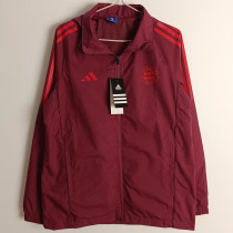 24-25 Bayern Jujube red Windbreaker