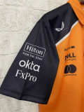 2025 McLaren NORRIS #4 Polo Yellow Racing Suit (有领)