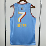 25-26 ALL-STAR BROWN #7 Light blue Top Quality Hot Pressing NBA Jersey