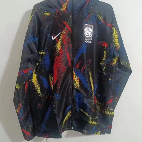 23-24 Korea Black Windbreaker